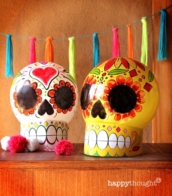 Haz tus propias decoraciones de calavera con instrucciones y plantilla 