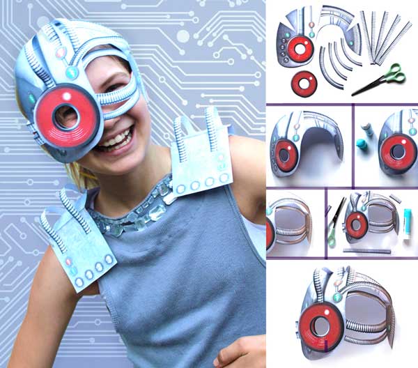 How to make a DIY Cyborg mask and costume for parties