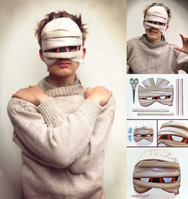 How to make a DIY mummy mask for Halloween parties