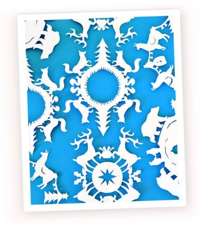 how to make animal-snowflakes for Christmas