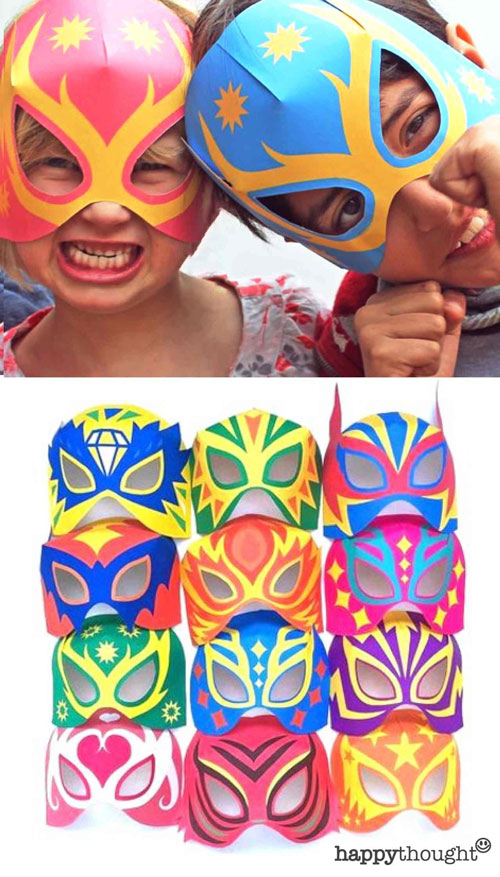 Luchador Paper Mask, Kids' Crafts, Fun Craft Ideas