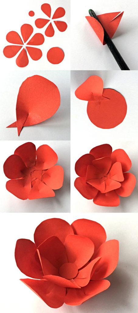 How to make petal flowers for 5 de Mayo!