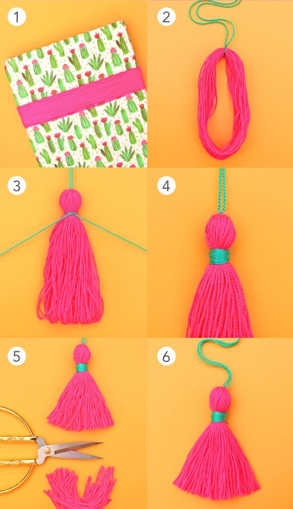 How to make yarn tassels. DIY craft decorations • Happythought