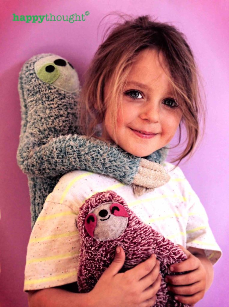 Leila and the sloth crew are ready for some soft toy fun