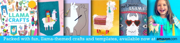 llama craft book by Ellen Deakin ideas templates and tutorials strip