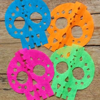 Make your own DIY papel picado calavera decorations for Day of the Dead