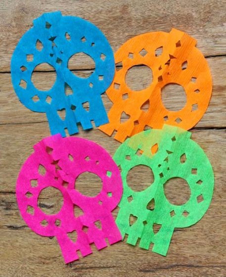 DIY papel picado calavera templates. Be creative • Happythought