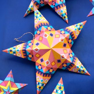 DIY paper star templates
