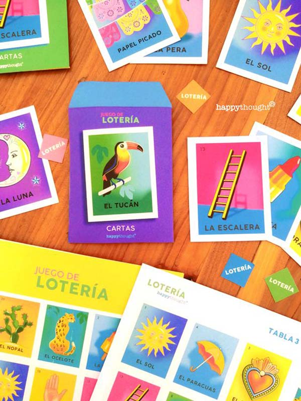 mexican loteria cards and board game printable PDF