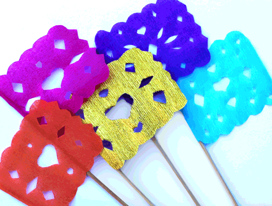 Mini Diy Papel Picado Flags Get Crafty • Happythought 3616