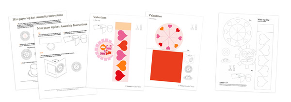 St Valentine's Day printable craft activity. Get crafty • Happythought