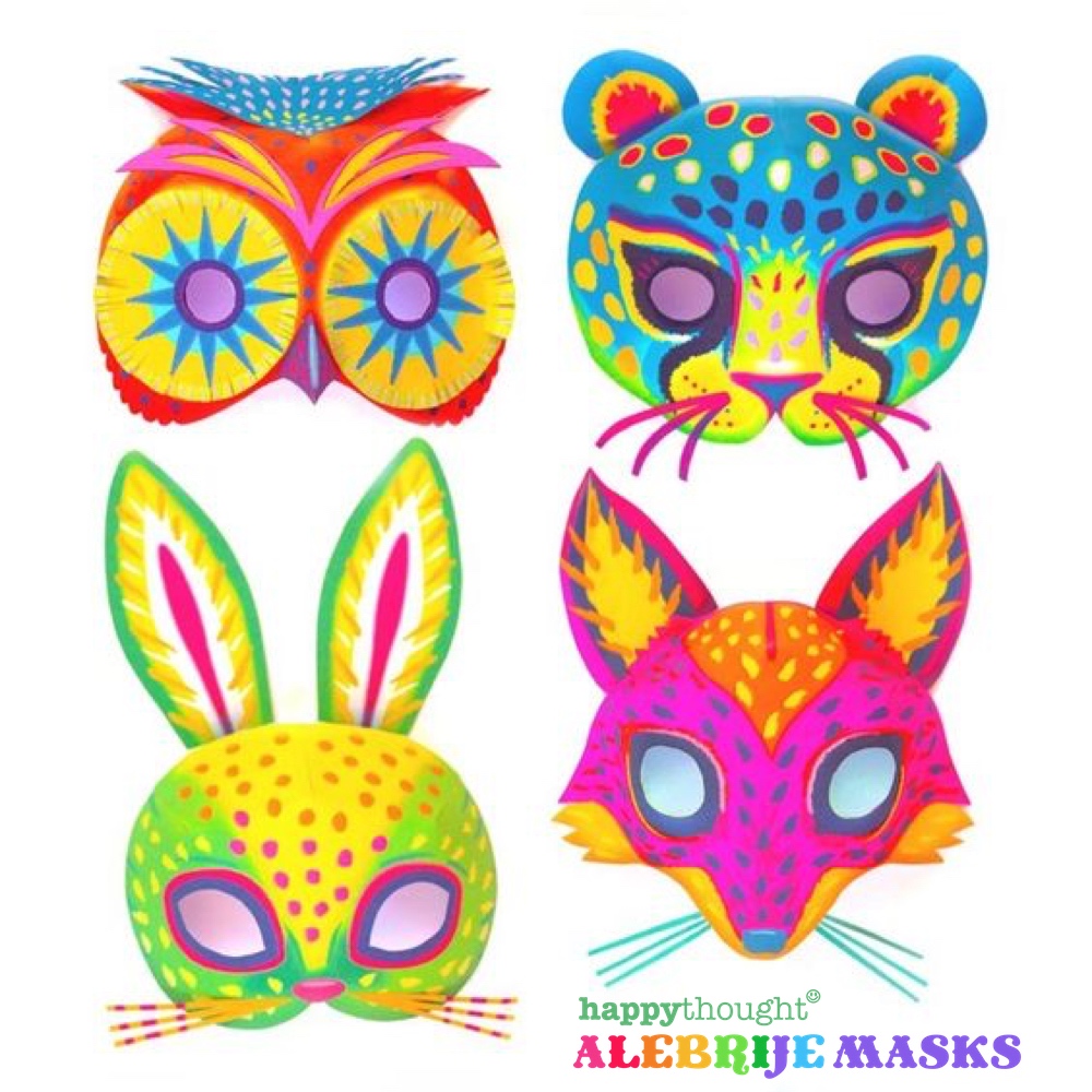 Printable Alebrije Masks: Make a DIY mask today • Happythought