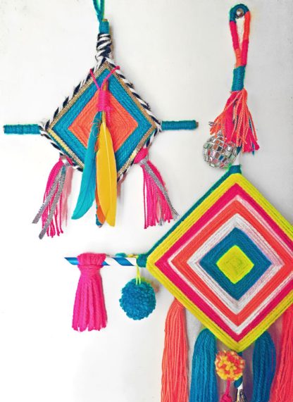 How to make Ojo de Dios. Get crafty • Happythought