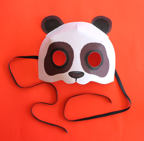 panda mask paper