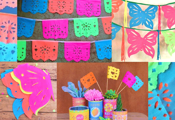 invitation template free blank papel picado