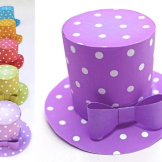 Polka dot designs party hat template - Be the bell of the ball!