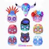 Printable Calavera Skull masks. DIY mask costume • Happythought