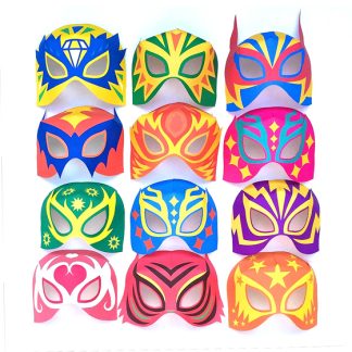 12 máscaras imprimibles de Lucha Libre