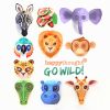 Printable wild animal masks • DIY mask templates • Happythought