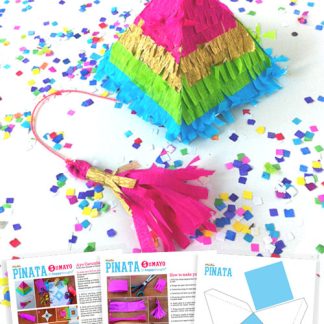 Make your own mini pinata with Happythought patterns and tutorials!