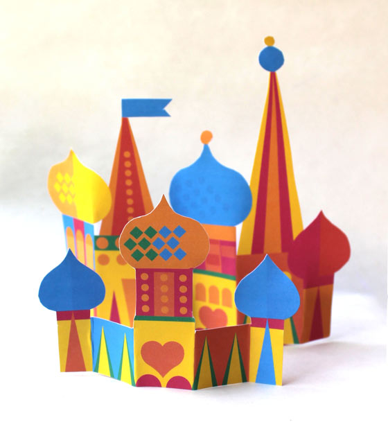 Russian nesting doll papercraft townscape!