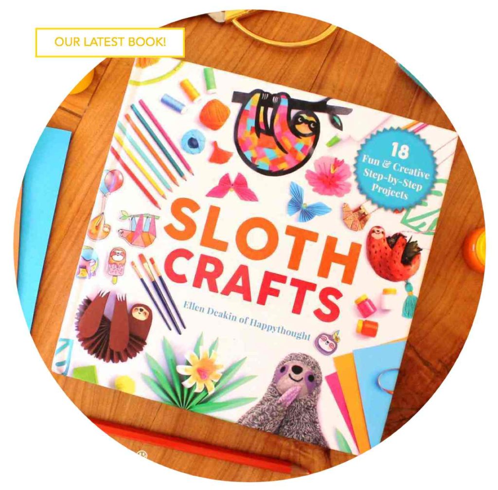 Sloth craft book by Happythought