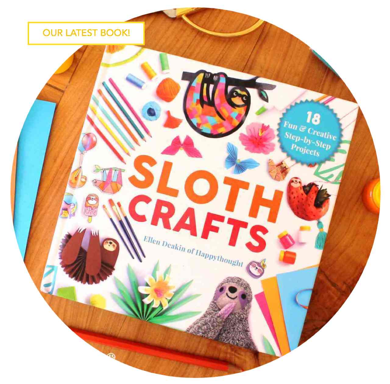 Sloth craft book by Happythought
