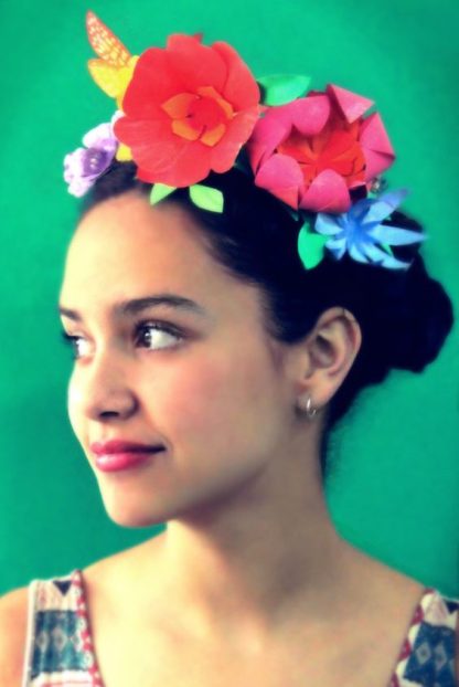 Paper flower crown templates and diy instructions