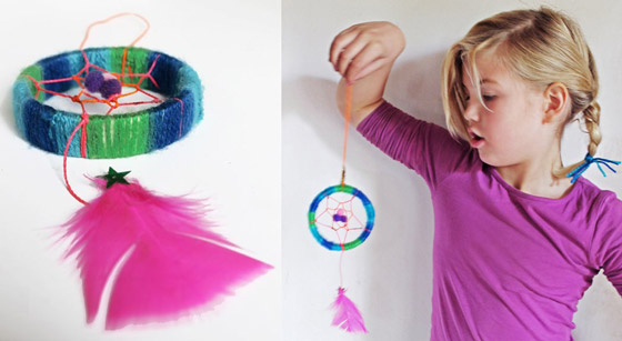 Springtime craft activities: Mini dreamcatcher tutorial!