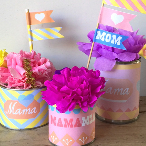 Mothers day crafts: Free printable label templates!
