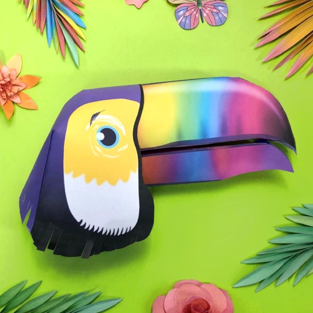toucan puppet square tutorial template